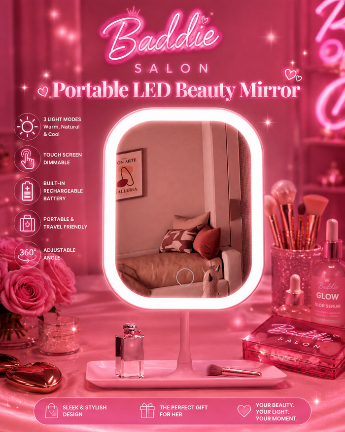 Portable LED Beauty Mirror