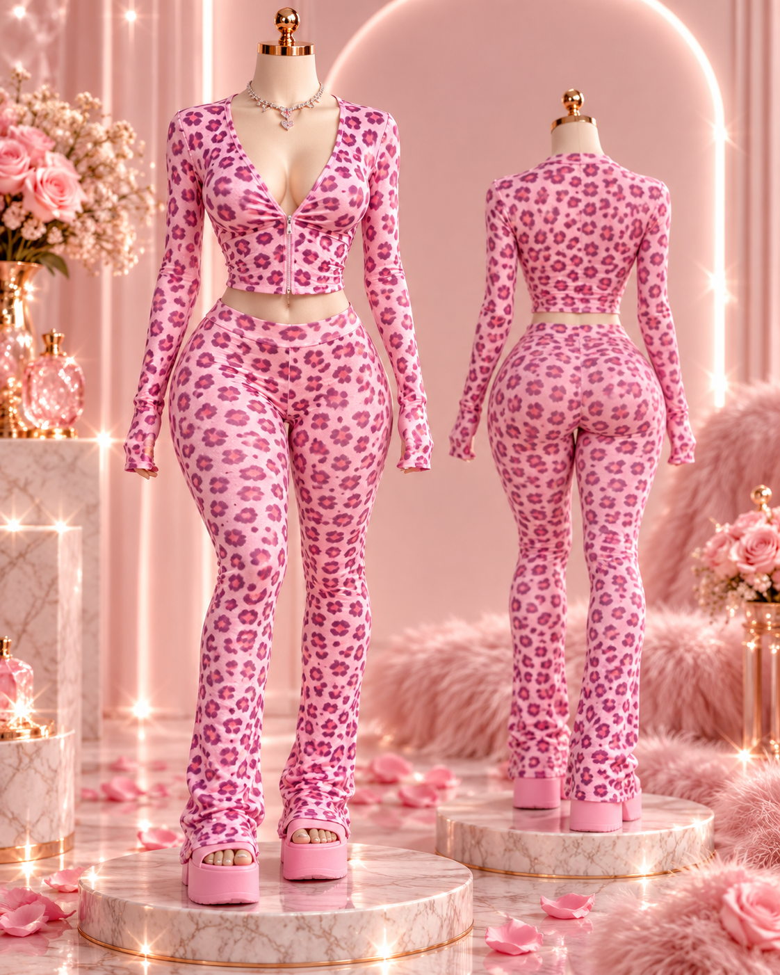 Baddie Wild Leopard Set