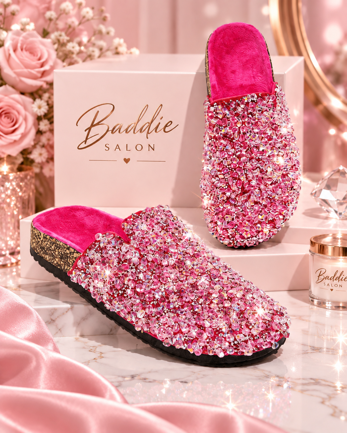 Crystal-embellished Baddie Bling Clogs, product view 2