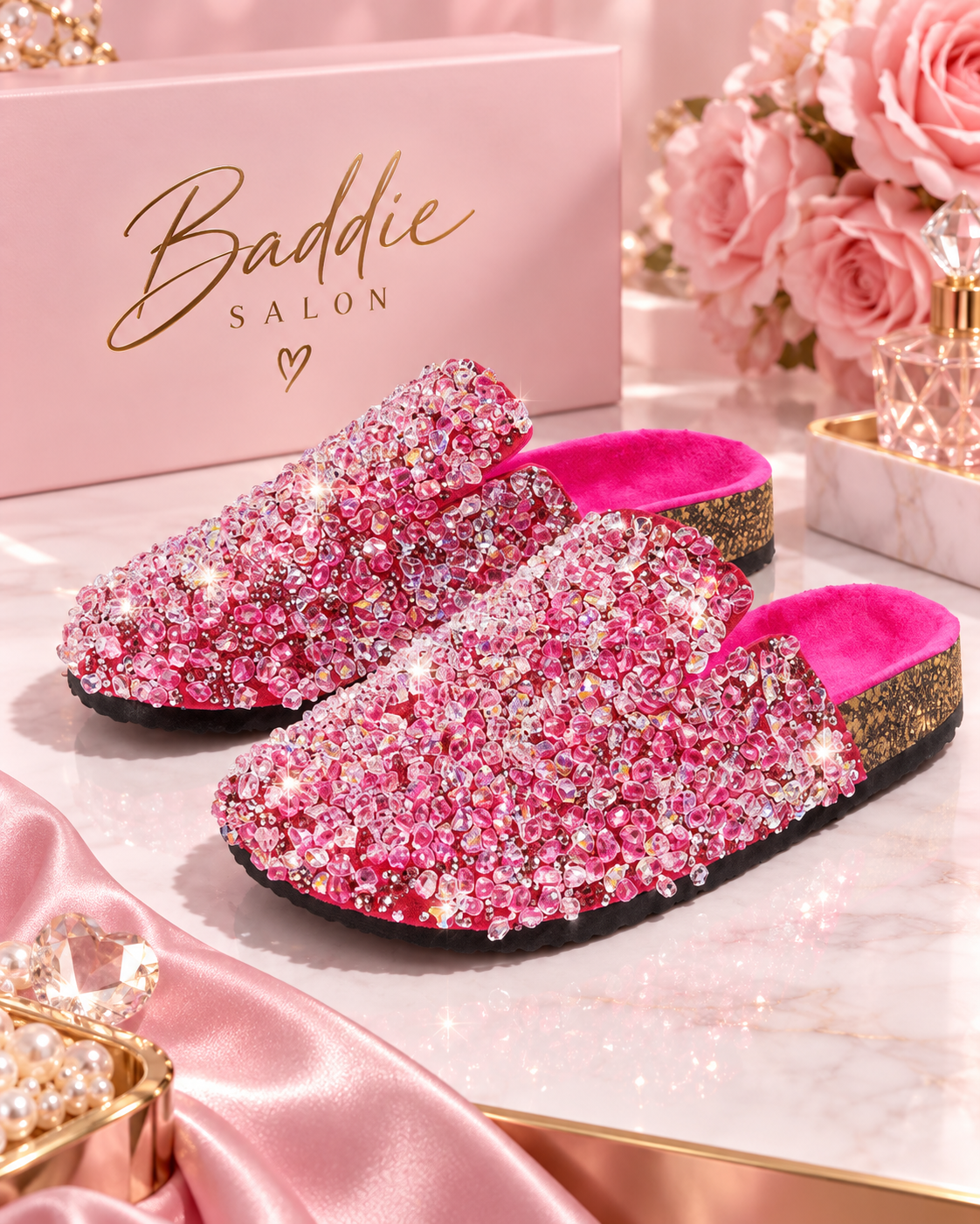 Crystal-embellished Baddie Bling Clogs, product view 1