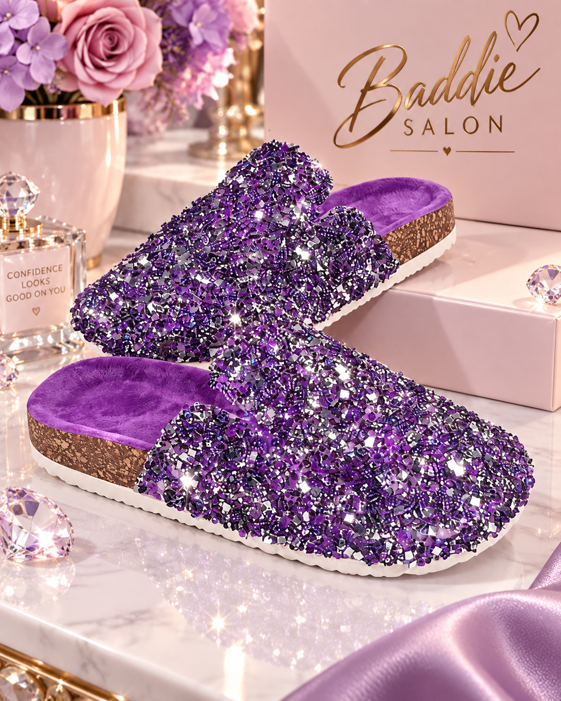 Crystal-embellished Baddie Bling Clogs, product view 5
